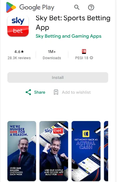 Sky Bet Mobile App